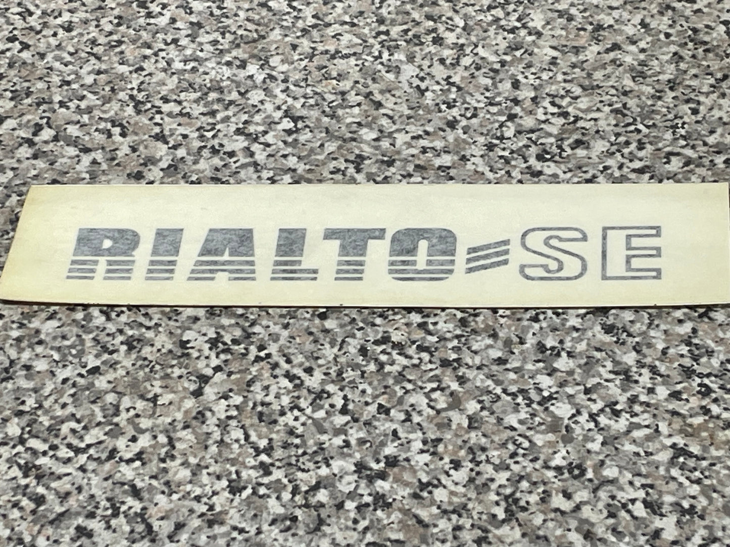 'Rialto SE' Decal, Black