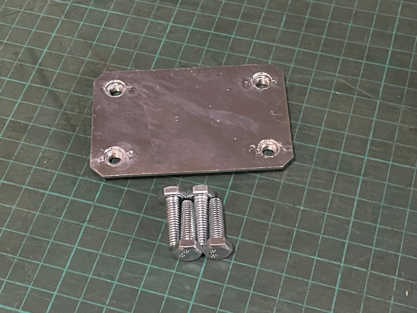 Door Hinge to Door Mounting Plate