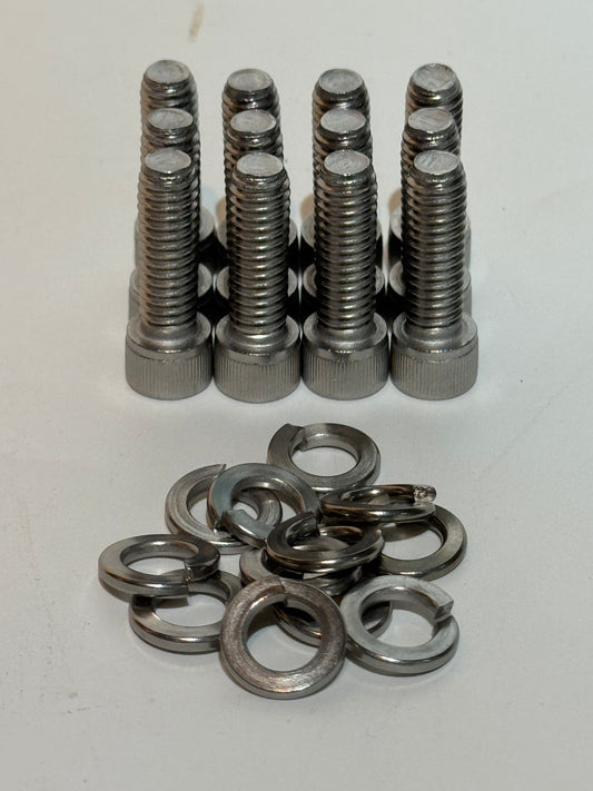 Essex V6 Exhaust Manifold to Head Allen Bolt Kit - Stainless Steel
