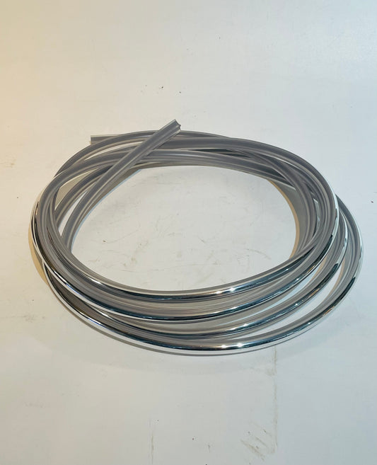 Chrome Windscreen Rubber Filler, Locking Strip